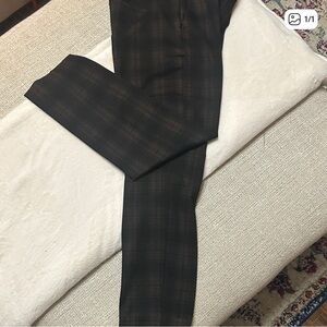 Liverpool Plaid Trousers - Black and Brown